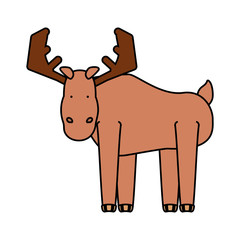 cartoon moose icon
