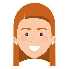beautiful woman head avatar character