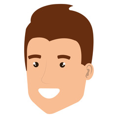 young man head avatar character