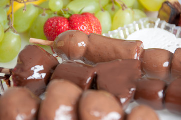 chocolate covered fruit sticks