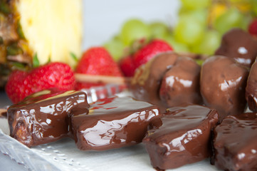 chocolate covered fruit sticks