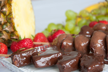 chocolate covered fruit sticks