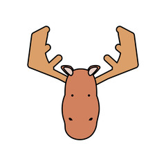 cartoon moose icon