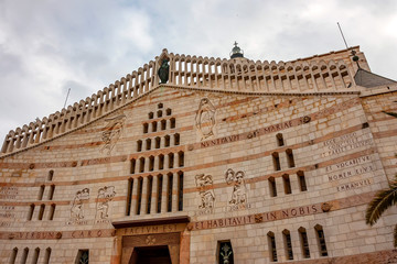 Obraz premium Facade of Basilica of the Annunciation, Nazareth