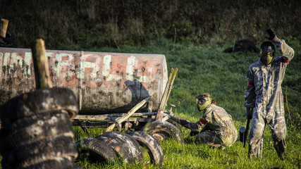 Paintball action