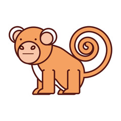 cartoon monkey icon