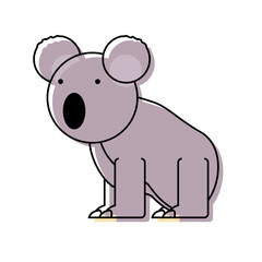 cartoon koala icon