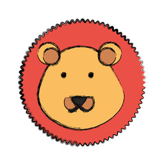 cartoon lion icon