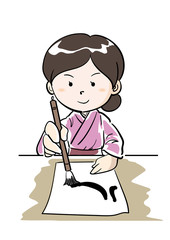 書道・女性