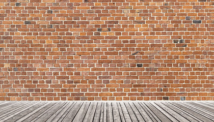Old brick wall background room