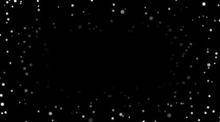 Night sky with white stars on black background. Dark astronomy space template. Galaxy starry pattern for wallpaper. Shiny stars on night sky universe. Cosmos stars wallpaper. Vector illustration