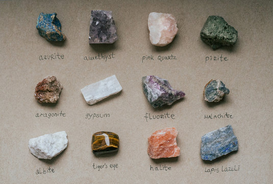 Collection of crystals.