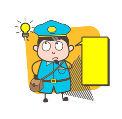 Thinking Face with Chat Banner and Bulb