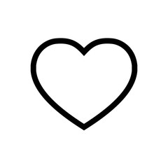 Heart Icon Vector Fat Design Editable Stroke. 512x512 Pixel Perfect.