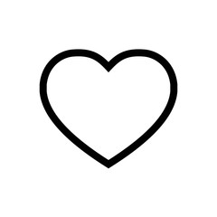 Heart Icon Vector Fat Design Editable Stroke. 512x512 Pixel Perfect.