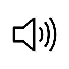 Volume Icon Vector Fat Design Editable Stroke. 512x512 Pixel Perfect.