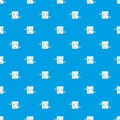 Sword box illusion pattern seamless blue