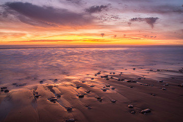 Obraz premium Coucher de soleil Sainte Marie de Ré Charente Maritime France
