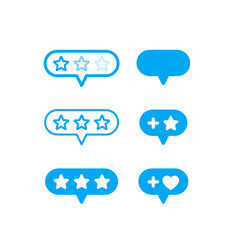 rating icons on white