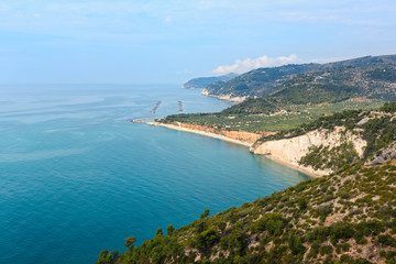 Summer sea coast Cala Rosa, Italy