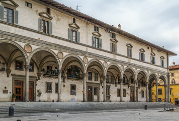 Fototapeta na wymiar Piazza della Santissima Annunziata, Florence, Italy