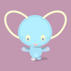 Cute character.Alien baby