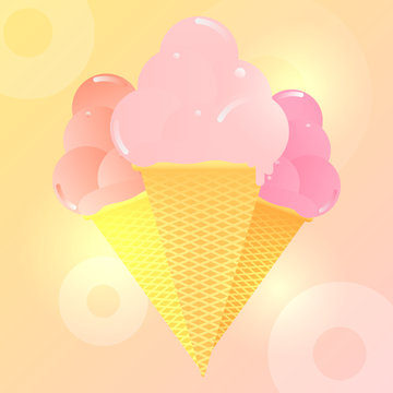 Ice cream cone banner