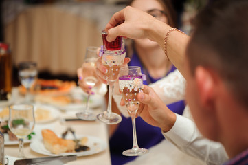 wedding banquet in a restaurant
