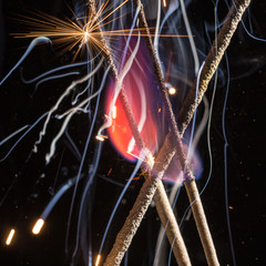 bright fire abstraction