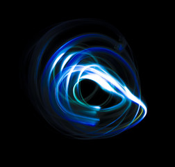 Overlay light, an abstract pattern on a dark background