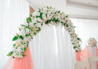 wedding ceremony decoration, wedding arch