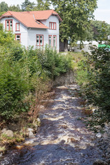 Bachlauf nach einem Hochwasser
