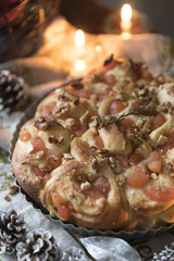 焼きたてのりんごのちぎりパン