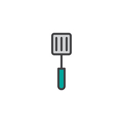 Spatula filled outline icon