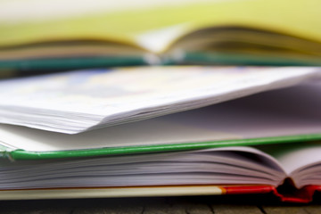 books lie on the street