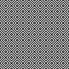 Retro Seamless Pattern Diagonal Squares Black