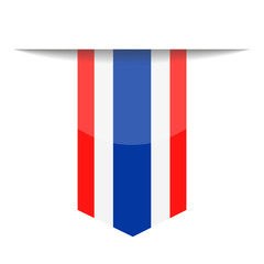 Fototapeta premium Thailand Flag Vector Bookmark Icon