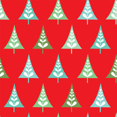 Obraz premium Christmas tree pattern