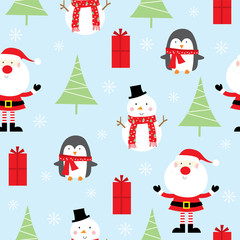 Santa and friends pattern