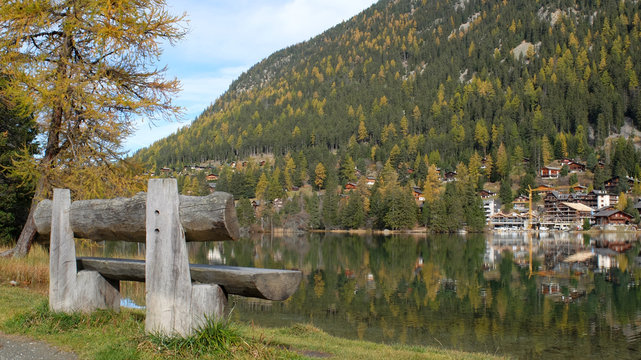 Bank am Lac de Champex