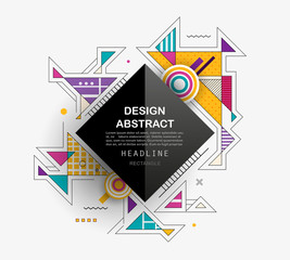 Vector, abstract geometric background