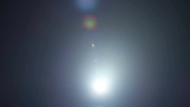 Realistic footage of stage light flashing rays spotlights through smoke. Great as a natural stage background for different projects!!!