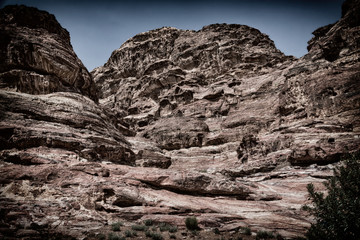 tomb in the antique site of petra in jordan