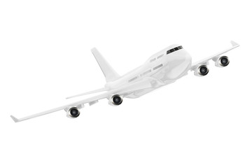 White Jet Passenger's Airplane. 3d Rendering
