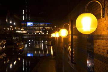 バーミンガム　運河夜景