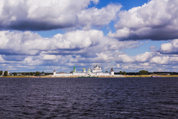 Volga river landscape at summer.