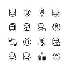 Database flat icon