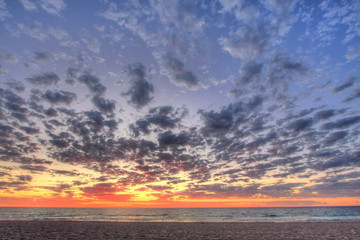 Sunset on a beach in Perth, Australia