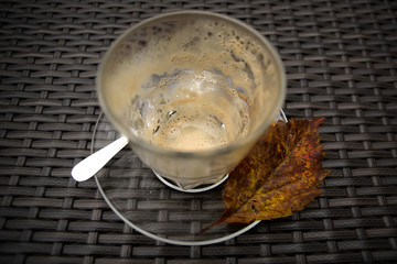 Empty coffee cup