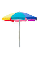 Single colorful umbrella
